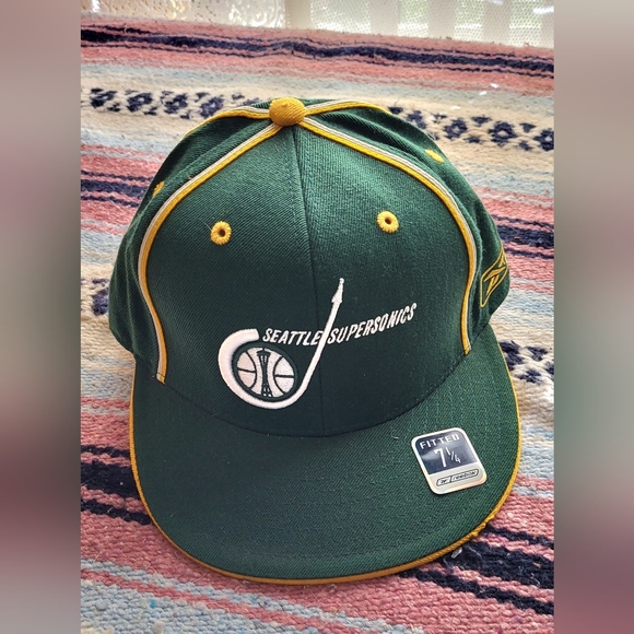 REEBOK Seattle Supersonics hardwood classic  NBA  hat - Picture 5 of 7